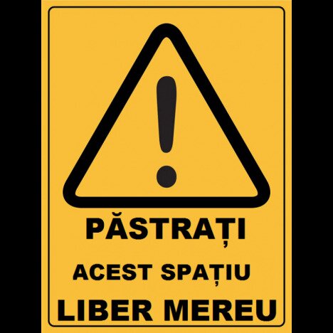Placuta pastrati acest spatiu liber mereu
